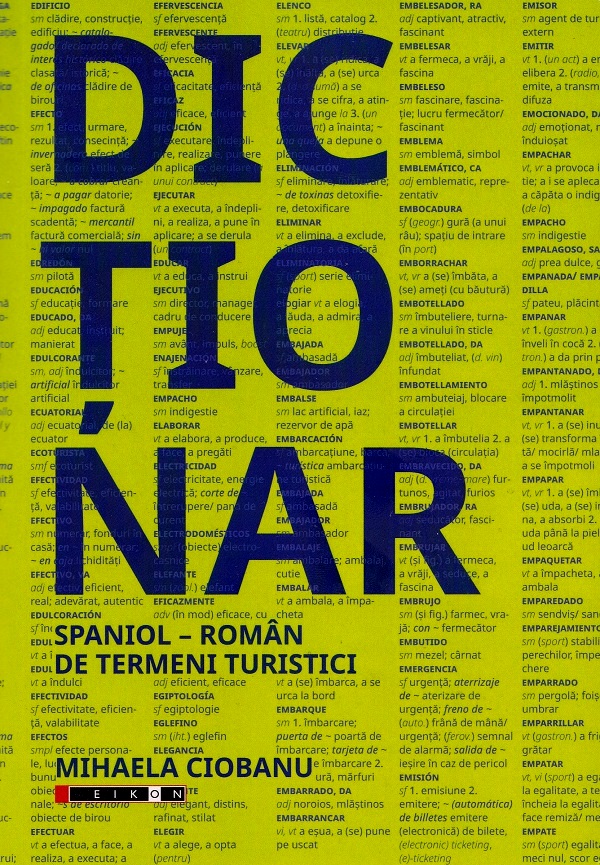 Cartea Dictionar spaniol-roman de termeni turistici de Mihaela Ciobanu