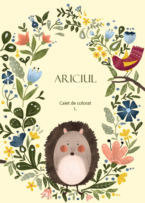 Cartea Ariciul. Caiet de colorat 1 – Editura VOX CORDIS