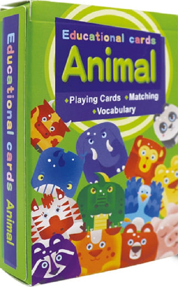 Carti de joc educative cu animale,  – copertă