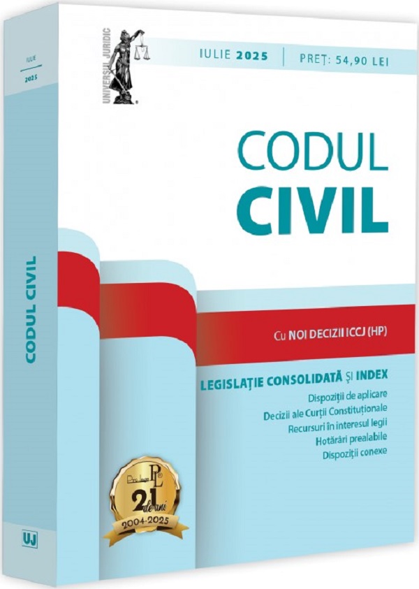 Cartea Codul civil Iulie 2025 de Dan Lupascu