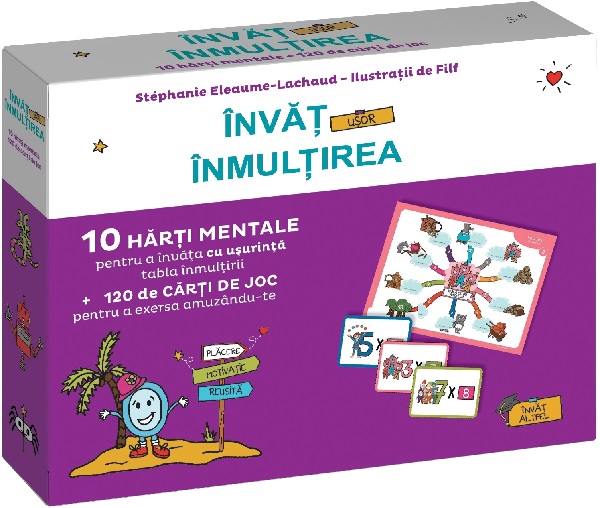 Invat usor inmultirea. 10 harti mentale, Stephanie Eleaume-Lachaud – copertă