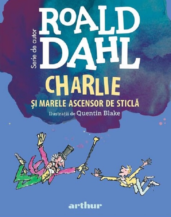 Charlie si marele ascensor de sticla, Roald Dahl – copertă