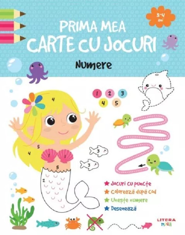 Prima mea carte cu jocuri. Numere, – copertă