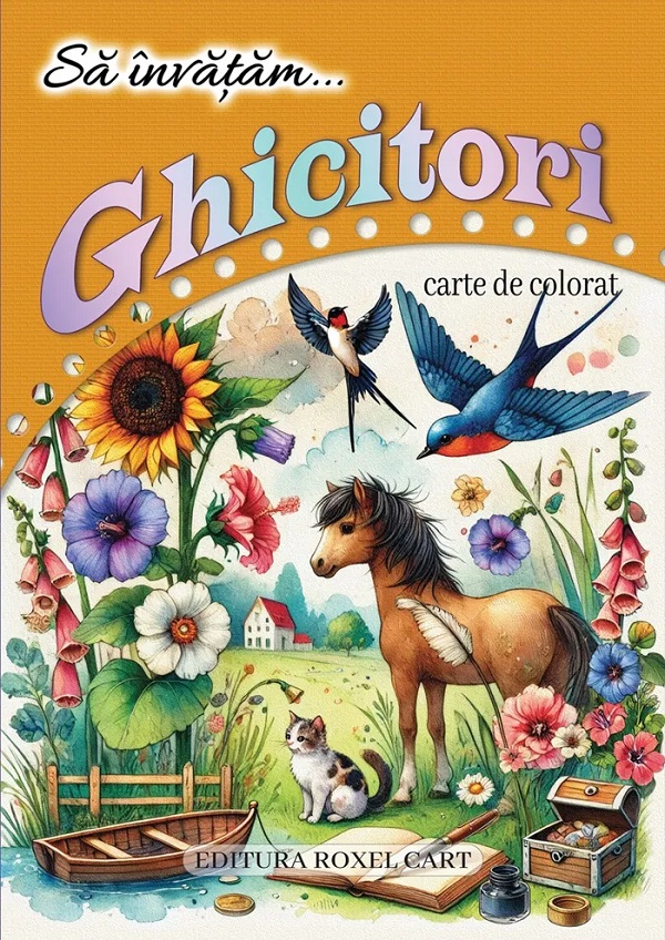 Cartea Sa invatam ghicitori. Carte de colorat – Editura ROXEL CART