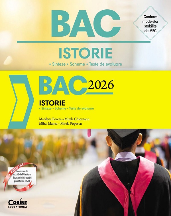 Bacalaureat 2026. Istorie, Marilena Bercea, Mirela Popescu, Mihai Manea, Mirela Chioveanu – copertă