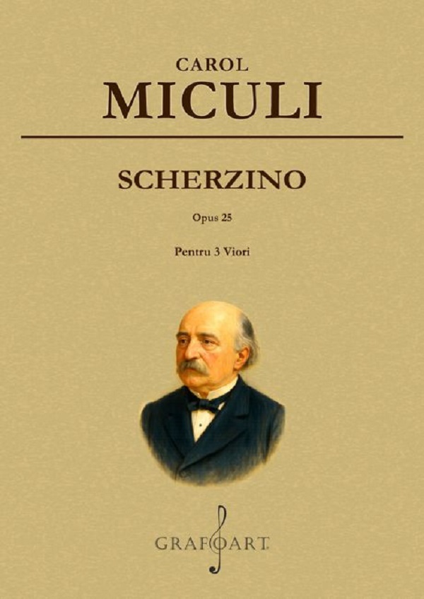 Cartea Scherzino. Opus 25 pentru 3 Viori de Carol Miculi