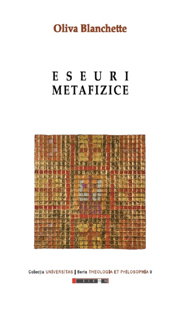 Eseuri metafizice, Oliva Blanchette – copertă