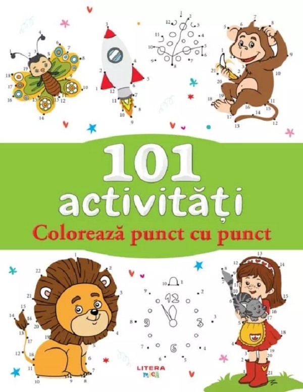 101 activitati. Coloreaza punct cu punct,  – copertă