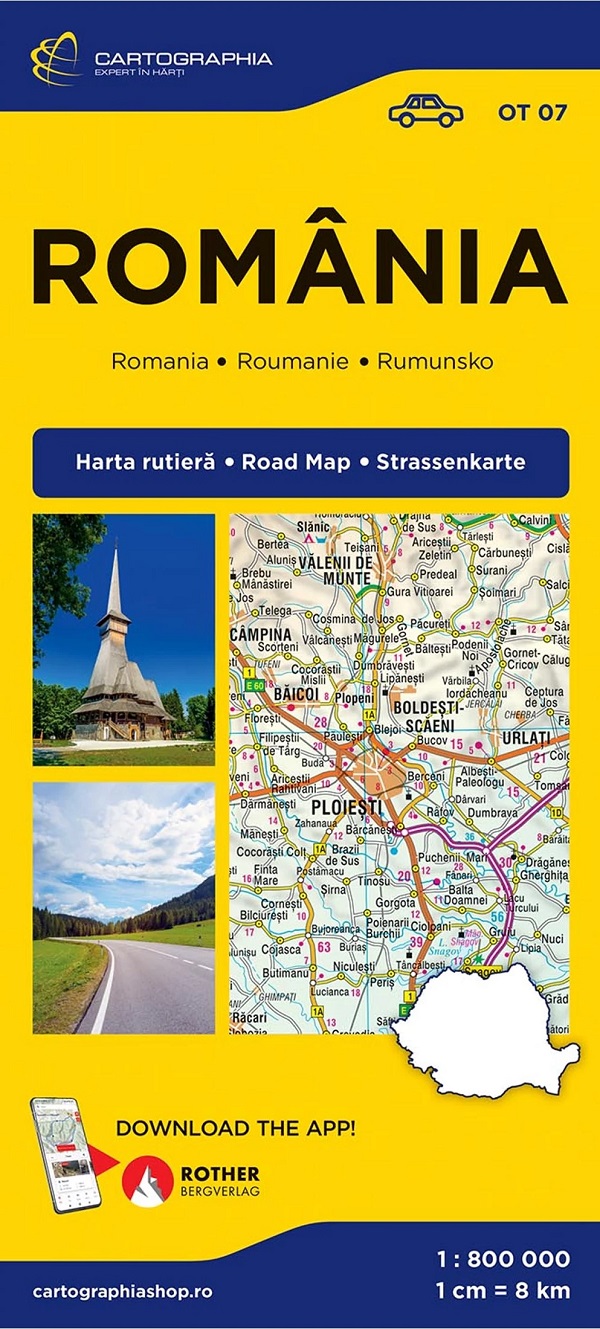 Romania. Harta rutiera,  – copertă