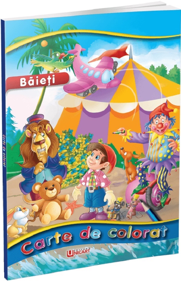 Baieti. Carte de colorat,  – copertă