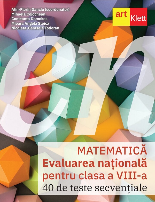 Evaluarea Nationala 2026. Matematica - Clasa 8 - 40 de teste secventiale, Diverși – copertă