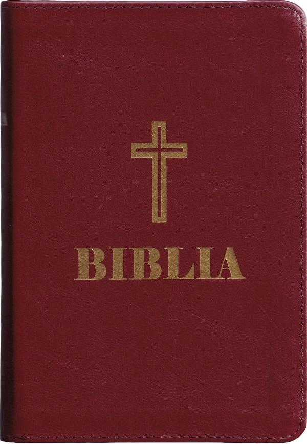 Biblia cu fermoar grena Ed.2025,  – copertă