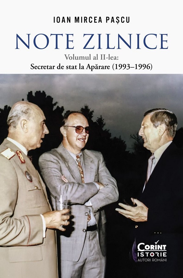 Note zilnice Vol.2: Secretar de stat la Aparare, Ioan Mircea Pascu – copertă