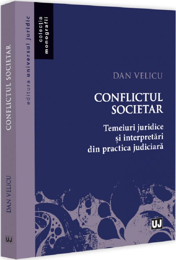Conflictul societar, Dan Velicu – copertă
