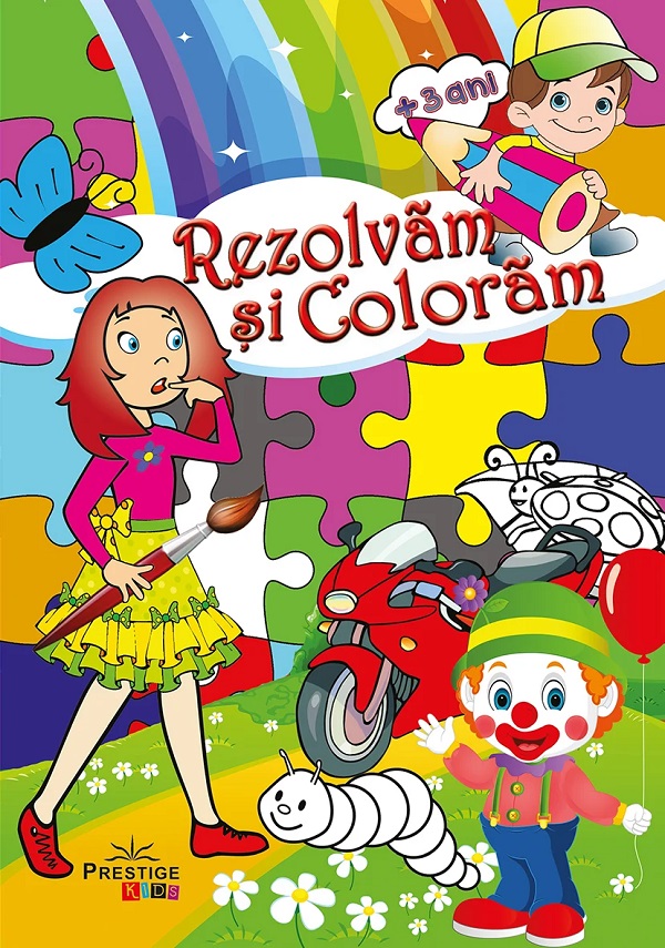 Rezolvam si coloram 3 ani+,  – copertă
