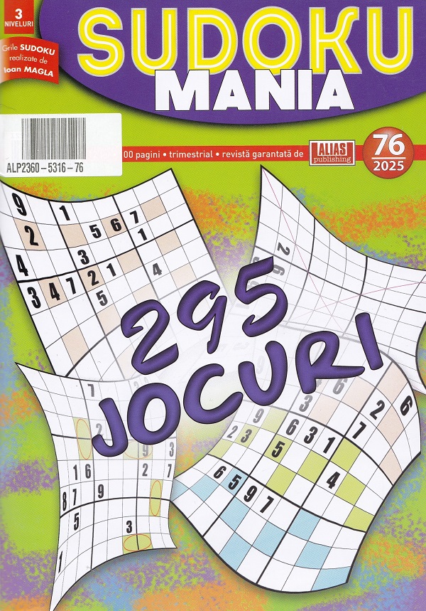 sudoku mania nr.76 din 2025,  – copertă