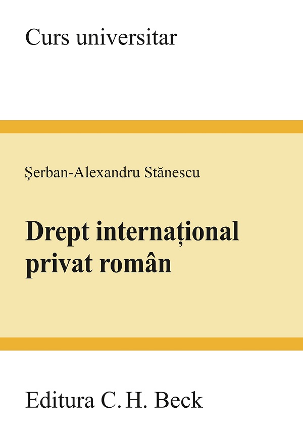 Cartea Drept internațional privat român