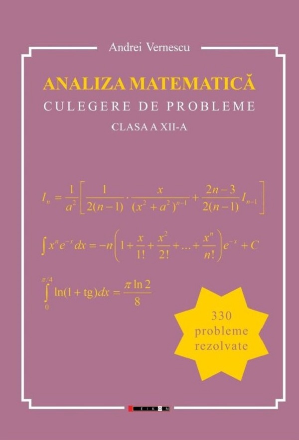 Cartea Analiza matematica - Clasa 12 - Culegere de probleme