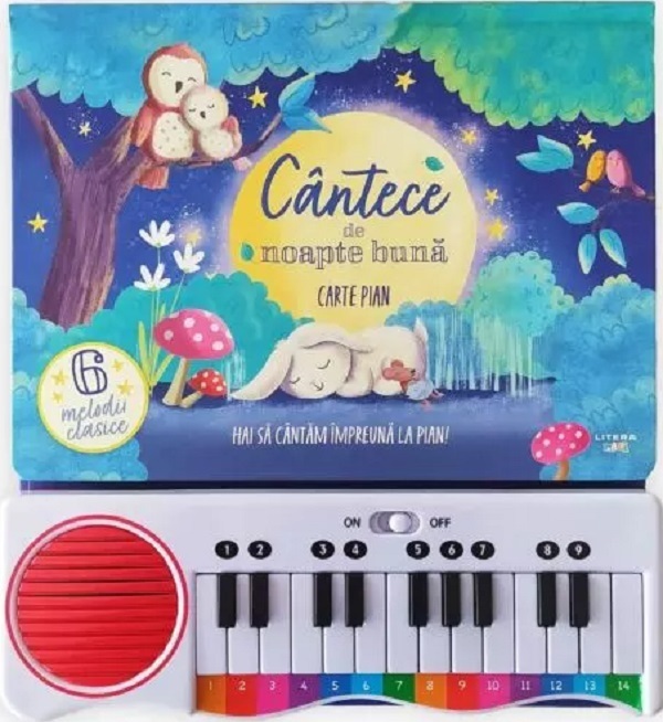 Cântece de noapte bună. Carte pian,  – copertă