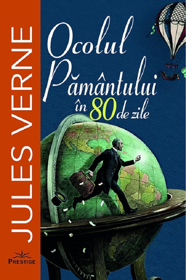 Ocolul Pământului în 80 de zile, Jules Verne – copertă