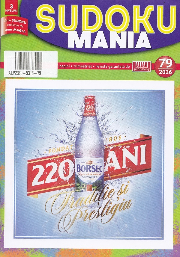 Sudoku Mania Nr.79 2026, – copertă