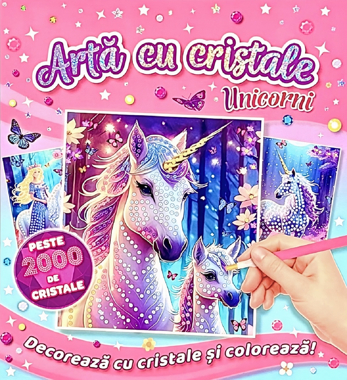 Arta cu cristale: Unicorni,  – copertă