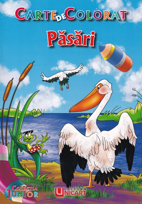 Carte de colorat. Păsări,  – copertă