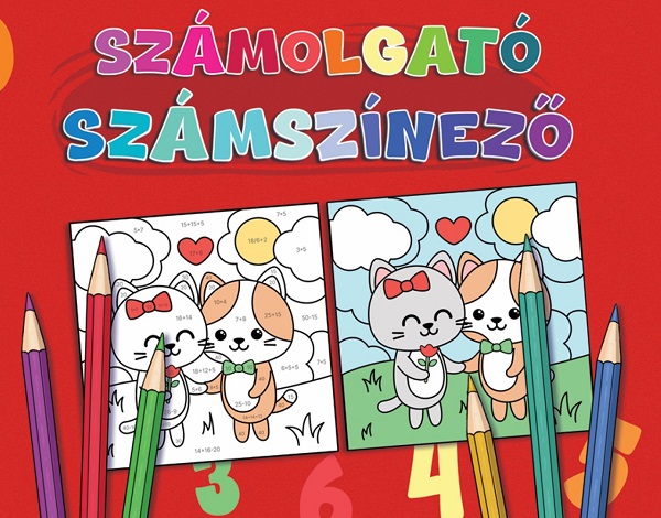 Számolgató számszínező,  – copertă