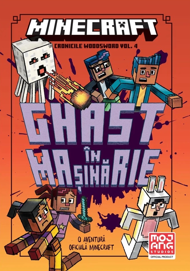 Cartea Minecraft: Ghast în mașinărie. Seria Cronicile Woodsword Vol.4  de Luke Flowers