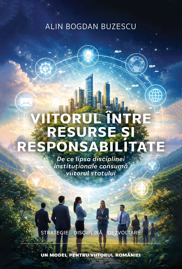 Cartea Viitorul între resurse și responsabilitate. De ce lipsa disciplinei instituționale consumă viitorul statului de Alin Bogdan Buzescu