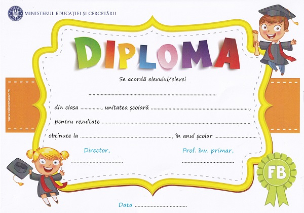 Cartea Diplomă școlară pentru ciclul primar – Editura ELICART