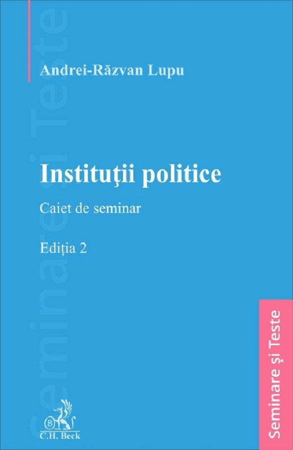 Cartea Instituții politice. Caiet de seminar Ed.2 