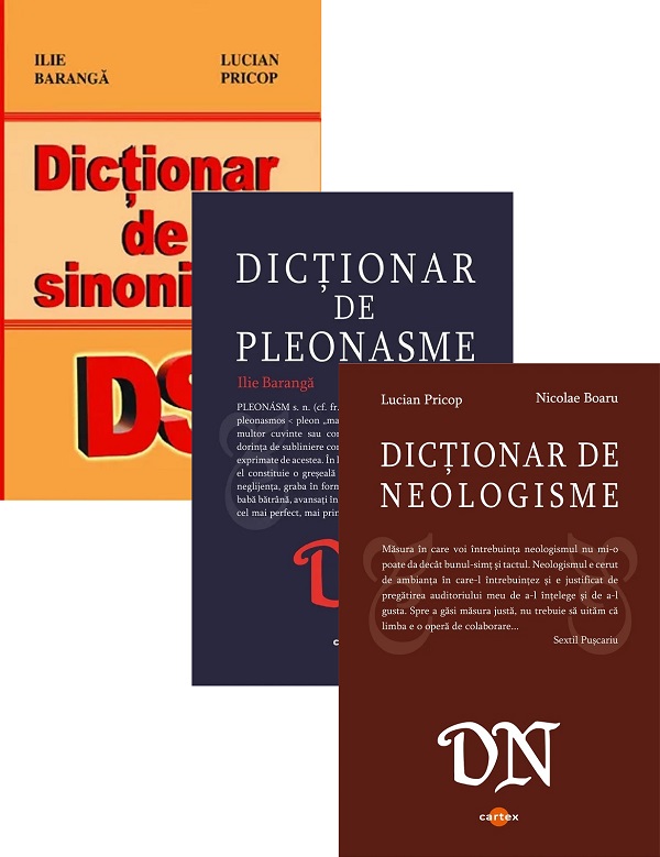 Cartea Pachet 3 dicționare: Sinonime, neologisme, pleonasme de Lucian Pricop, Nicolae Boaru, Ilie Baranga