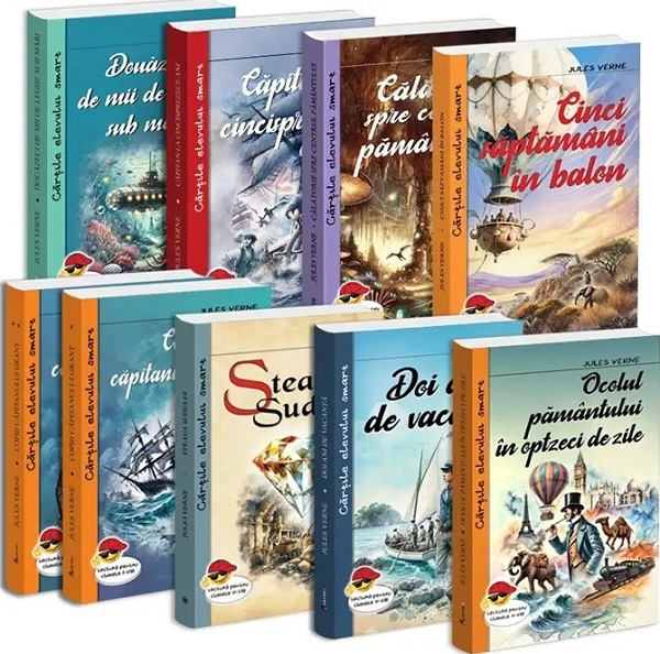 Pachet 9 cărți:, Jules Verne – copertă