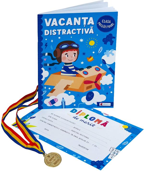 Cartea Pachet: Vacanța distractivă + Diplomă + Medalie - Clasa pregătitoare de Marioara Minculescu, Elena Oltean, Aurelia Seulean