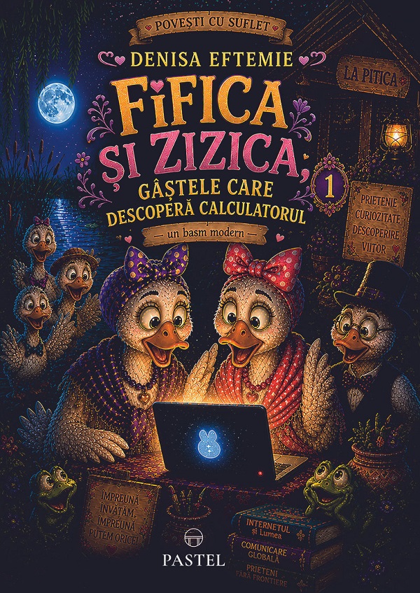 Cartea Fifica și Zizica, gâștele care descoperă calculatorul Vol.1 de Denisa Eftemie