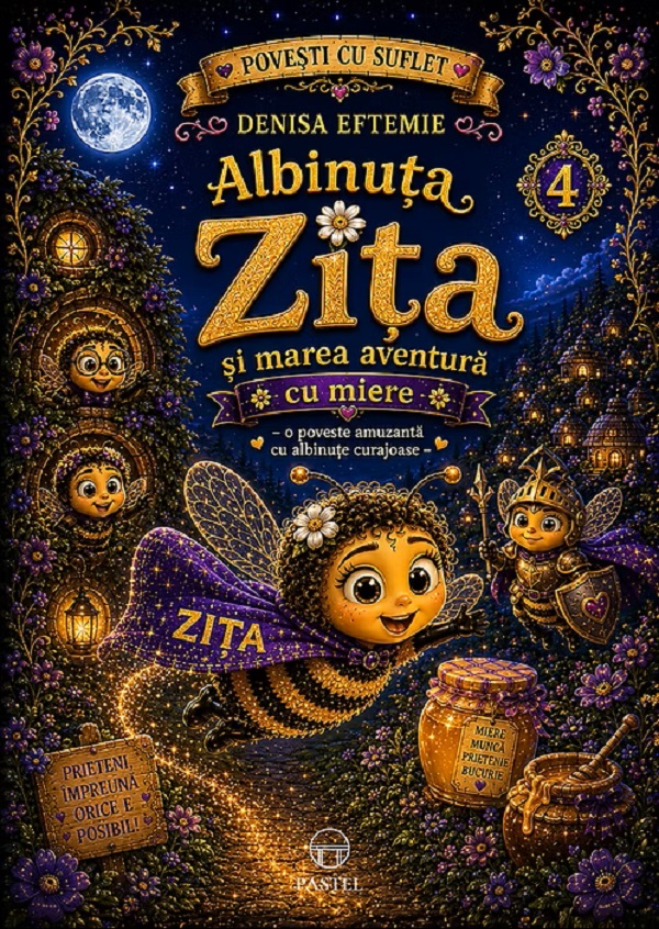 Cartea Albinuța Zița și marea aventură cu miere Vol.4 de Denisa Eftemie – Editura PASTEL