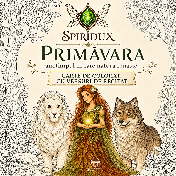 Cartea Spiridux. Primăvara: Anotimpul în care natura renaște. Carte de colorat de Cristina Reali – Editura PASTEL