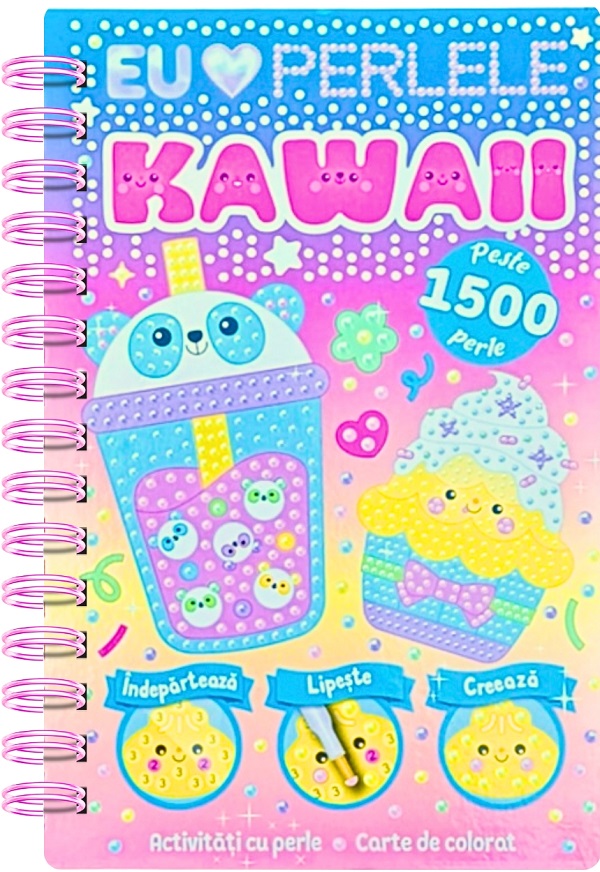 Cartea Kawaii. Activități cu perle  de 