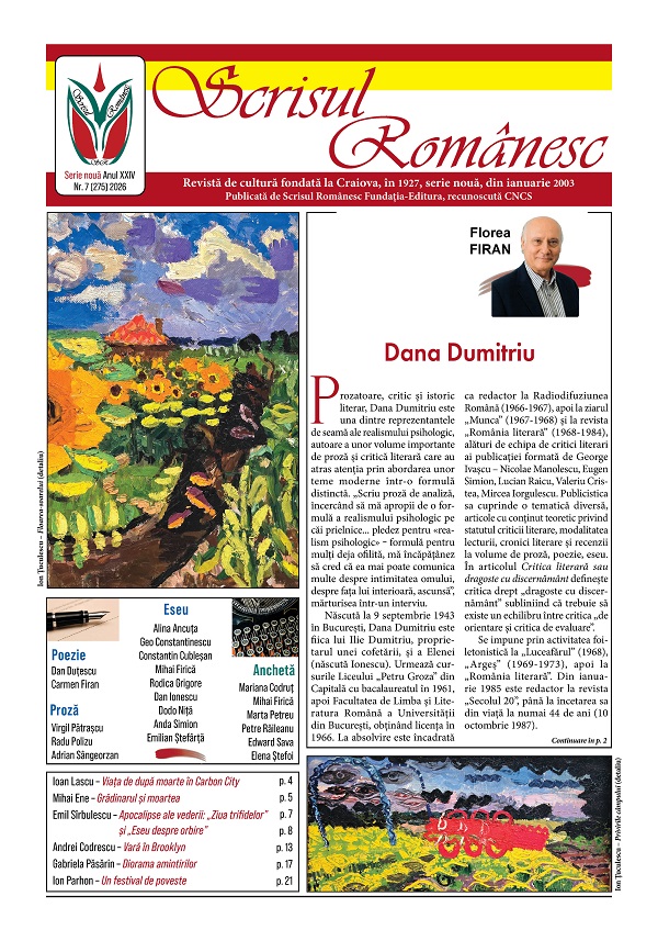 Cartea Revista Scrisul Romanesc Nr.7 din 2026  de 
