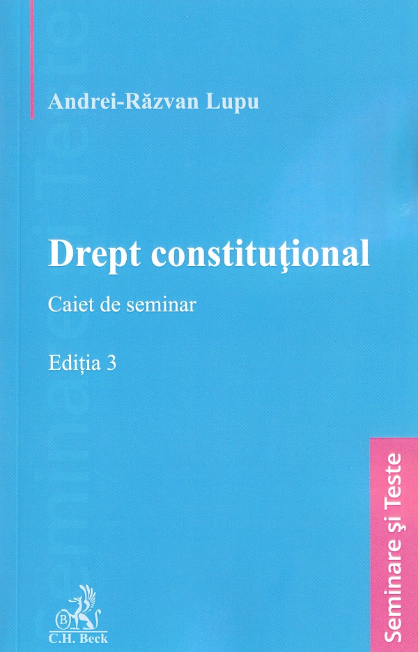 Cartea Drept constituțional. Caiet de seminar Ed.3 