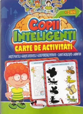 Jocuri pentru copii inteligenti. Carte de activitati +3 ani | Cărți pentru Copii