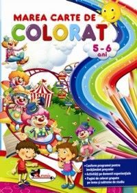 Marea carte de colorat 5-6 ani | Cărți de Colorat pentru Copii