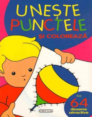 Uneste punctele si coloreaza (Albastru) | Cărți de Colorat pentru Copii
