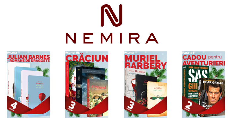 4 pachete de cărți de la Nemira [cadouri de Crăciun]