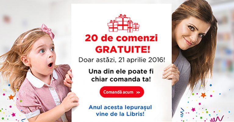 20 de Comenzi Gratuite de la Libris – doar astăzi!