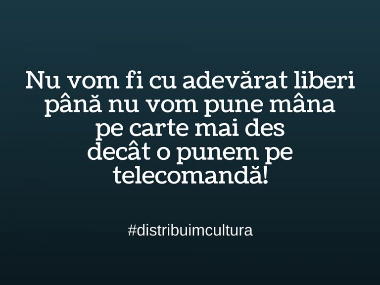 Cartea, Telecomanda și Libertatea.
