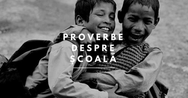 108 proverbe despre școală, carte și învățătură