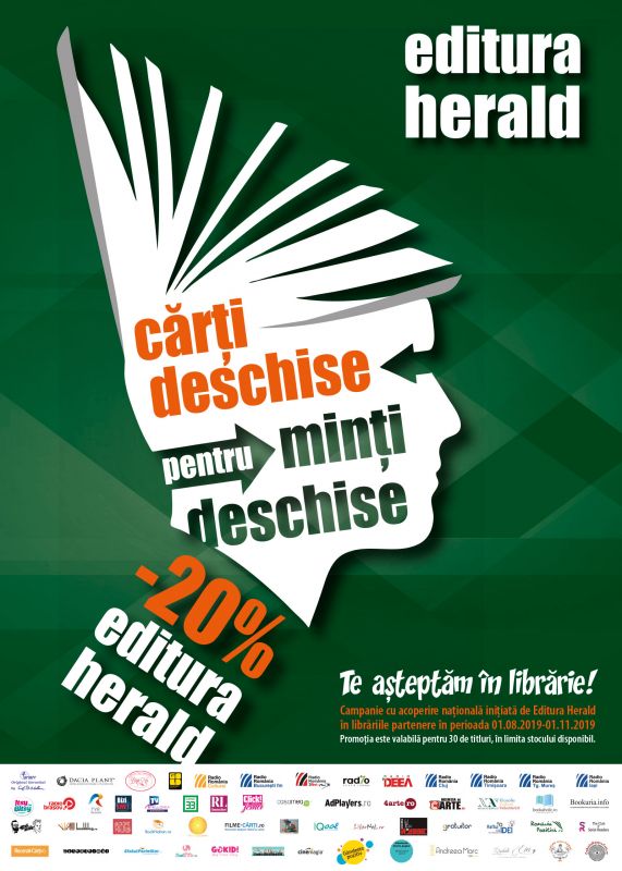 „Cărți deschise pentru minți deschise” campanie Editura Herald