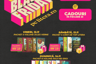 Black Friday pe Litera.ro – cel mai mare sale de carte!